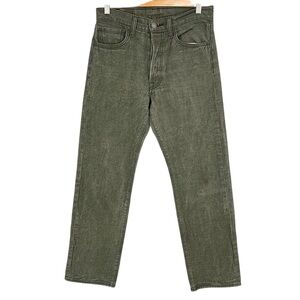 Levi’s 501 Button Fly Jeans – 29x30, 2014, Grayish Green, Vintage Fit